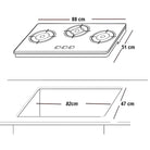 Glam Gas GG-07A Digital Built In Hobs With Official Warranty