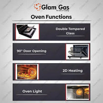 Glam Gas A68-SF3 Built-in Oven 88L Large Capacity Oven With Official Warranty