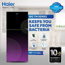 Haier HRF-316 IAPA+ / IARA+ Digital Inverter Double Door Refrigerator 11 Cubic Feet With Official Warranty