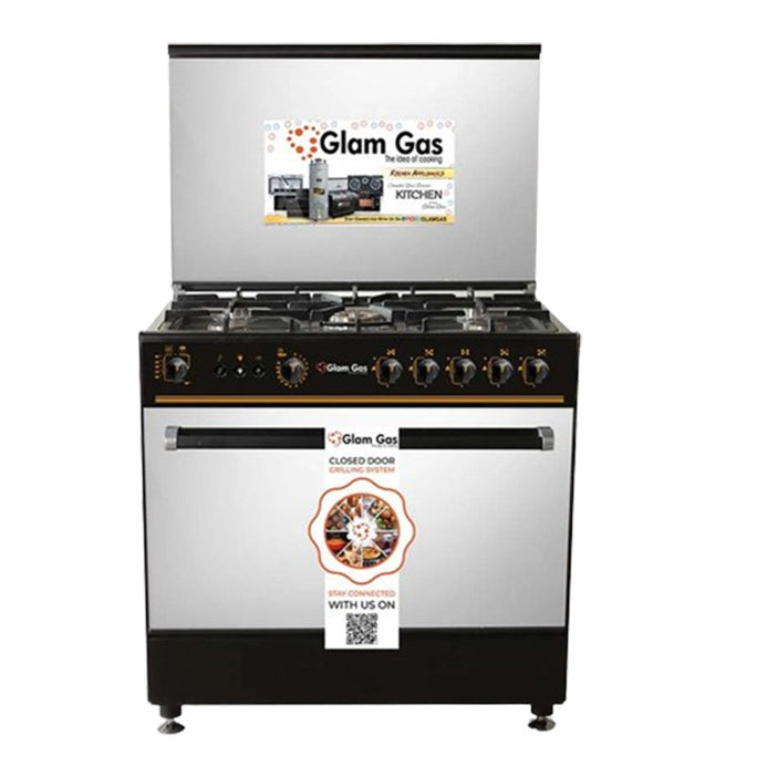 Glam Gas C/R Black Forest (Gas) 34” Cooking Range With Official Warranty
