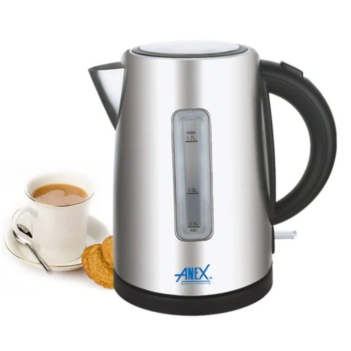 Anex AG-4047 Deluxe Electric Stainless Steel Kettle 1.7 Liter With Official Warranty