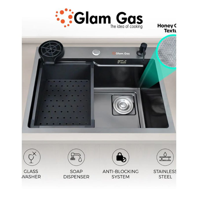 Glam Gas Life Style 6-6 BK Texture Sink