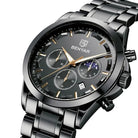 Benyar BY-5160 Moonphase Chronograph Stainless Steel Strap Men Watch