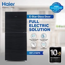 Haier HRF-276 EPB / EPC / EPG / EPR E-Star 10 Cubic Feet Double Door Refrigerator With Official Warranty