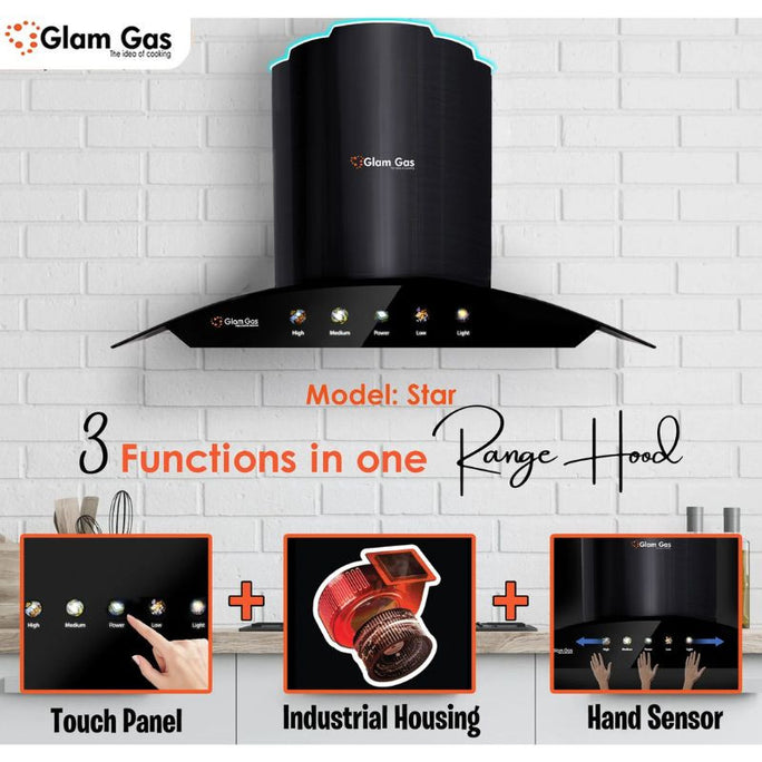Glam Gas Star Range Hood With Official Warranty