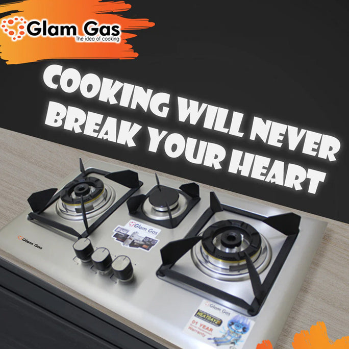 Glam Gas D-Cut Built In Hobs With Official Warranty