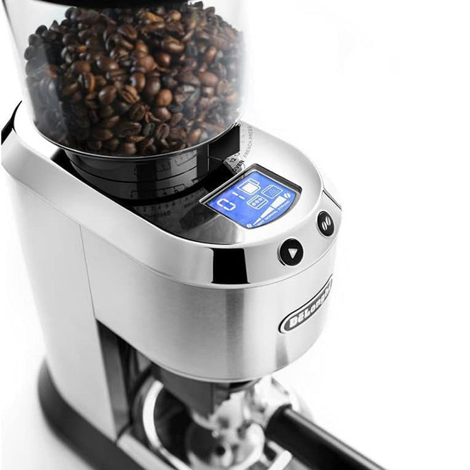 DeLonghi KG521.M Dedica Stainless Steel Coffee Grinder With Official Warranty