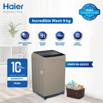 Haier HWM 90-826S5 9Kg Top Load Fully Automatic Washing Machine With Official Warranty