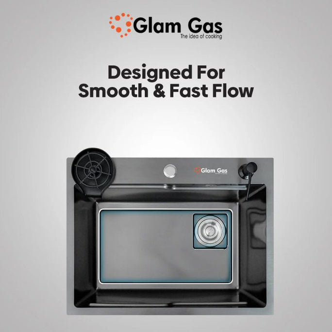 Glam Gas Life Style 6-6 BK Texture Sink