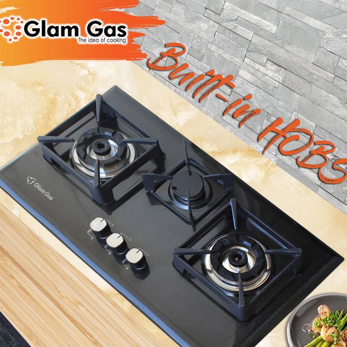 Glam Gas Black Berry Built In Hob With Official Warranty