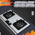 Glam Gas Food book F2 Compact Built In Hobs With Officially Warranty