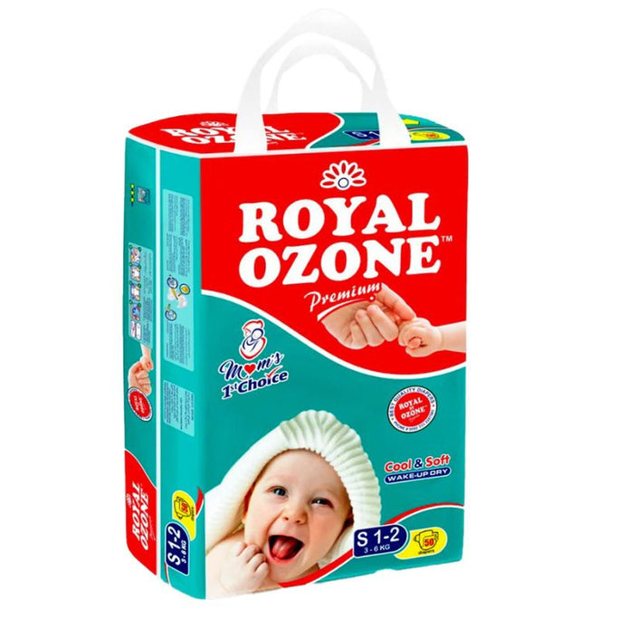 Royal Ozone Baby Diaper Small Size 2 Pack 50 Pcs