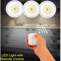 LED Light With Remote Control Operated Pack of 3