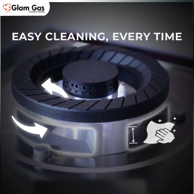Glam Gas D-Cut Built In Hobs With Official Warranty