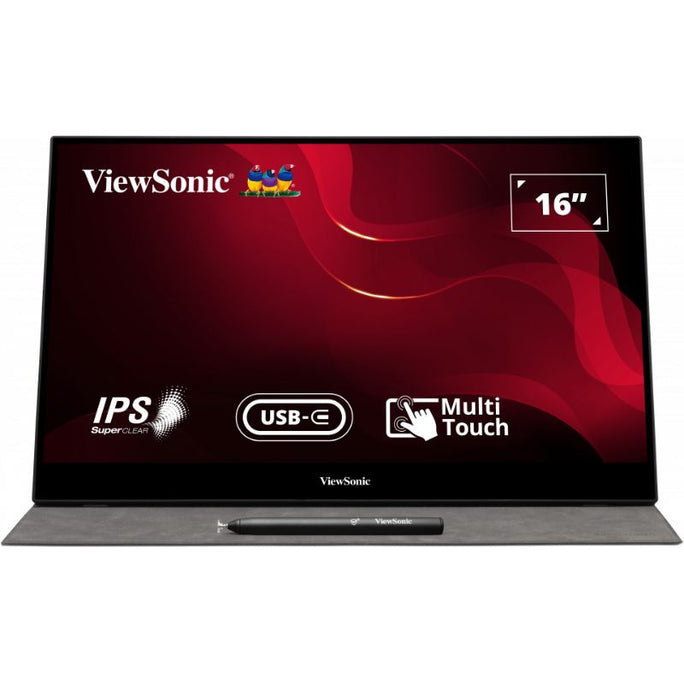 ViewSonic TD1655 16 Inch 10 Point Touch Screen LCD Monitor
