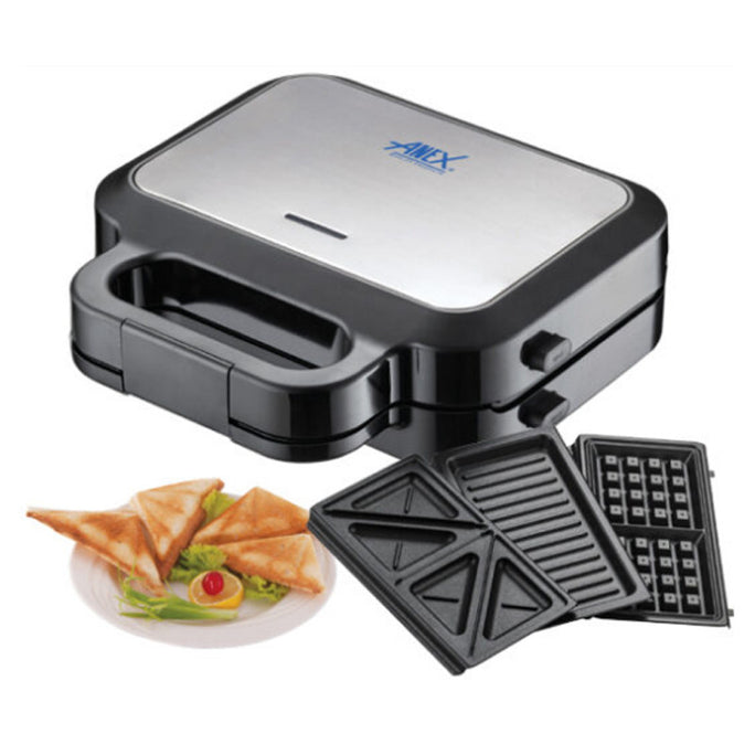 Anex AG-2139C 3 In 1 Deluxe Sandwich Maker With Official Warranty