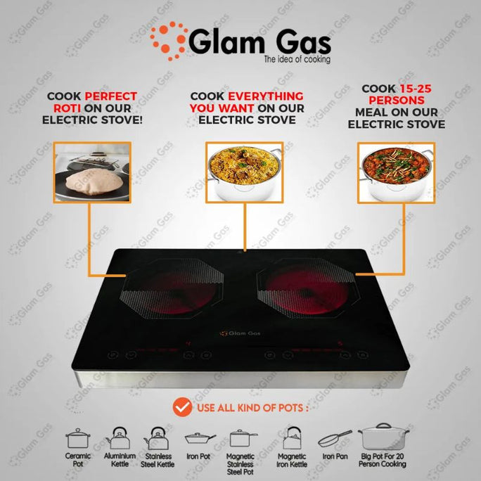 Glam Gas Hot Glow-920 Infrared Ceramic Cooker With Official Warranty