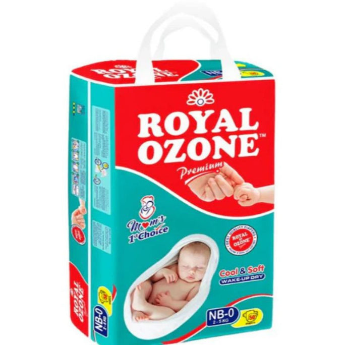 Royal Ozone Baby Diaper New Born Size 1 Pack 50 Pcs
