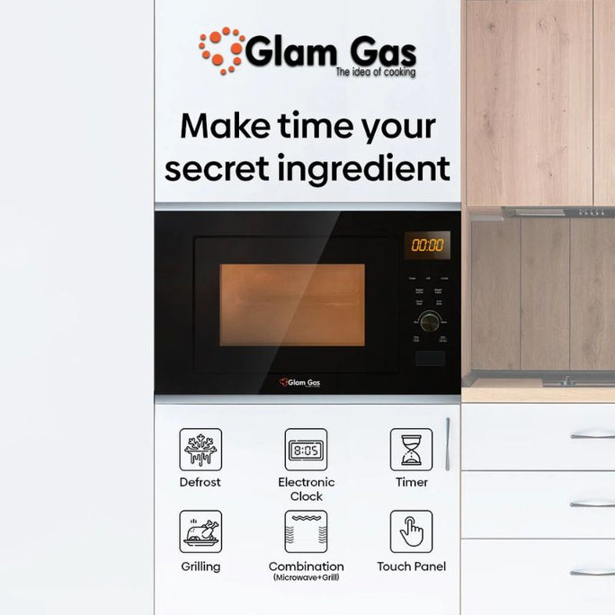 Glam Gas BM-120 Built-In Microwave Oven 20 Liter With Official Warranty
