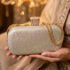 Milli Legacy BC-052 Glam Evening Rhinestone Frame Clutch For Women