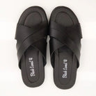 Black Camel Crossover Slippers For Men