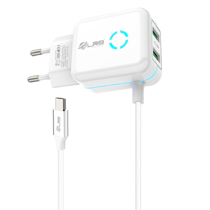 LRB-214 3.1A Dual USB Smart Fast Charger