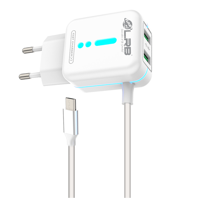 LRB-218 3.1A Dual USB Smart Fast Charger