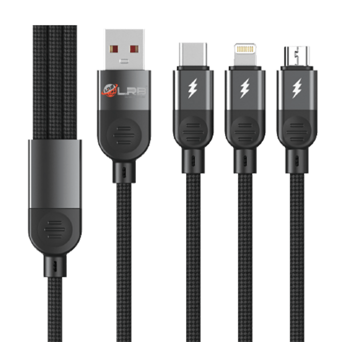 LRB-300 3-in-1 100W Fast Charging Data Cable
