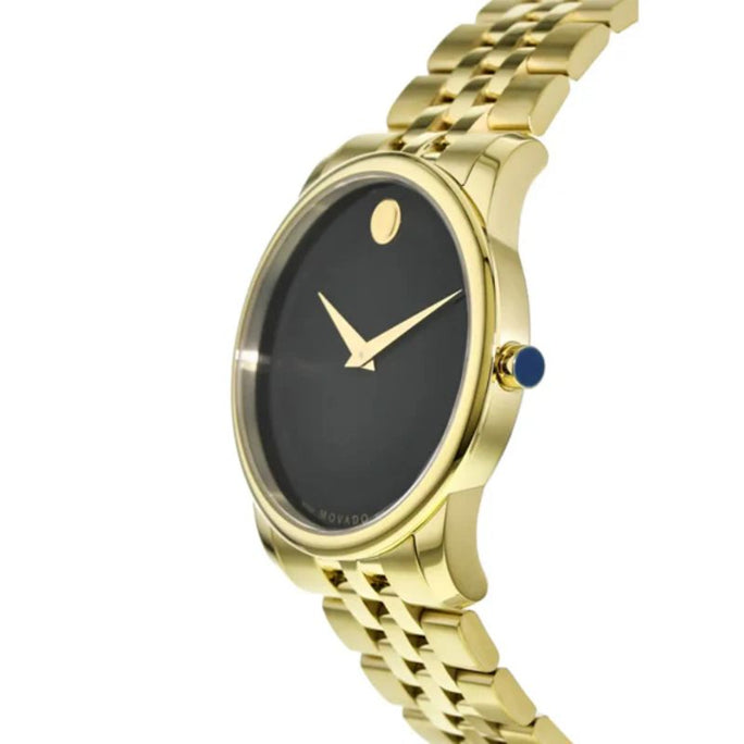Movado 0606997 Men’s Quartz Swiss Made Stainless Steel Black Dial 40mm Watch