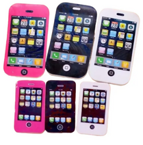 Pack Of 3 Mini Cool Phone Erasers for Kids, Fun Smart Phone Erasers for School, Classroom Supplies, Party Favors and Home Prizes, Fancy Mobile Erasers for Girls Boys / Fancy Erasers for Kids Stylish Eraser Cute Erasers for School Eraser Pencils