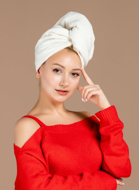 Siesta Zen Export Quality 100% Cotton Hair Wrap (Turban Towel)
