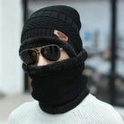 Wool Beanie & Neck Warmer Set for Men Women Winter Wear