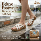 Deluxe Footwear Thick Sole Lightweight Slipper for Women – Soft Comfort Cross Strap Cushion Chappal