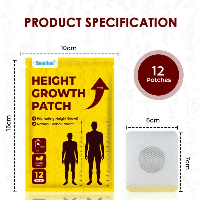 Sumifun 12pcs Height Growth Patch For Promote Bone Development