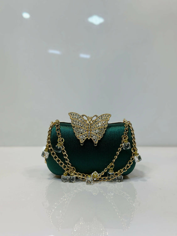 Luxury Shimmer Party Clutch Bag for Women - Elegant Evening & Wedding Purse