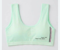 Bra for Women & Girls | Ladies Cotton Seamless Padded Sports Bra | Wireless Stretchable Comfortable Everyday Bralette | Printed Women's Innerwear Undergarments