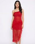 Sajiero Babydoll Lingerie  - Noirelle - Red