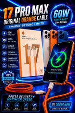 17 Pro Max 60W USB-C to USB-C Fast Charging Cable [1m] Premium Braided Type-C Data Sync Cord for iPhone, iPad, MacBook & Android Smartphones
