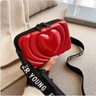 Trendy Mini Suitcase Hard Shell Crossbody Bag for Women - Compact Fiber Hardcase Shoulder Purse with Adjustable Strap