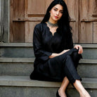 Katan Silk 2 Piece Unstitched Suit Plain Shirt & Trouser-New Design Trendy Party Wear