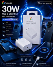 FAST 30 W USB-C Fast Charger Power Adapter GOOGLE PIXEL