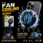 CX07 Magnetic Phone Cooler Fan 15W with RGB Light