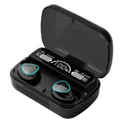 Original M10 TWS Bluetooth Earbuds Wireless Earphones, Bluetooth 5.1 Headphones, Hi-Fi Stereo Sound, 9D Noise Reduction, IPX7 Waterproof Headset with Large Capacity 3500mAh LED Display Charging Case/Powerbank & Mic Connectivity: