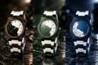 Original GREEN WHITE Arabic Aura Waterproof Wrist Watch: Trending Matte Finish Luxury Timepiece for Men & Boys special Premium Arabic Aura Watch 2026 watch: Luxury Minimalist Design with Butterfly Clasp & Fiber Chain for Men