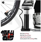 High Pressure Foot Air Pump with Gauge Heavy-Duty Foot Bike Pump for Bicycle Ball Scooter Car Inflatable Toys Mini Pump
