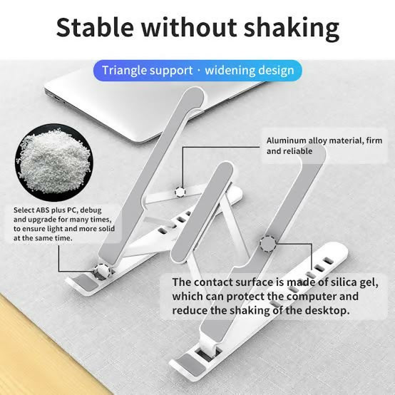 Aluminum Foldable Adjustable Laptop Stand