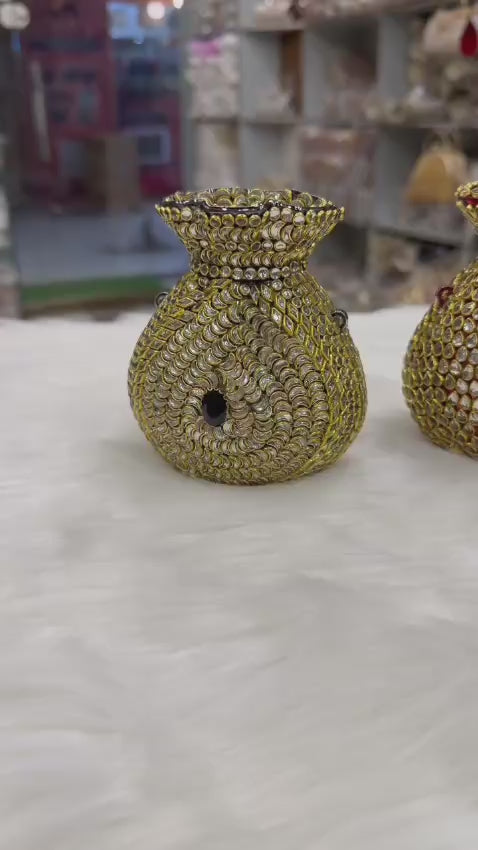 Royal Full Stone Kundan Potli Bag