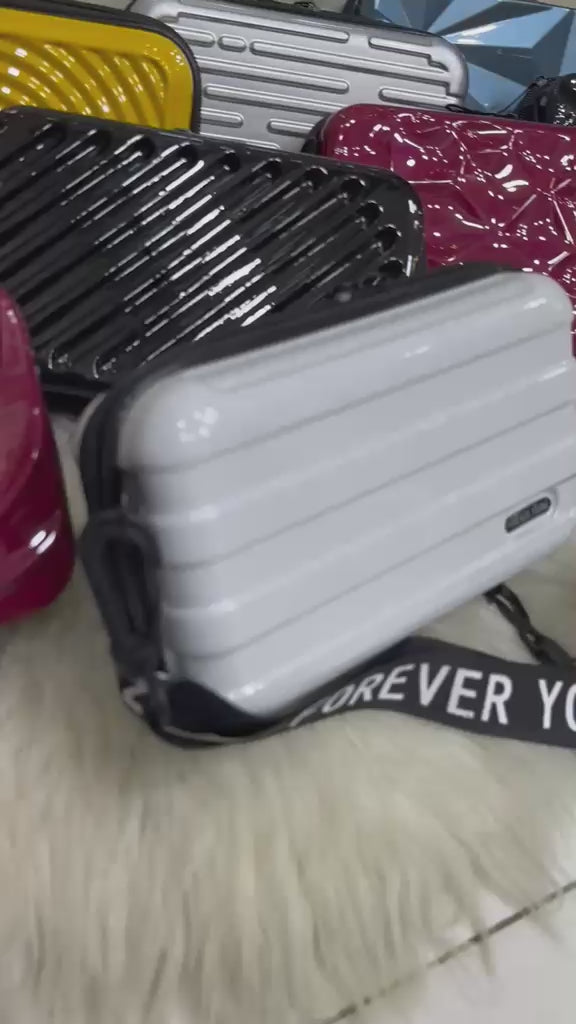 Trendy Mini Suitcase Hard Shell Crossbody Bag