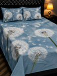 Siesta Zen Export Quality bedsheet, Bed Sheet Set with 2 Pillow Covers – High Quality Modern & Floral Designs, Flat Sheet