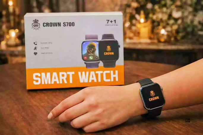 Crown S700 Series 10 Smart Watch with 7-in-1 Strap Bundle